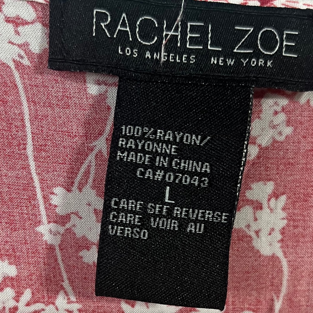 Rachel Zoe bohemian shirt in orange/red size Large - Picture 5 of 5